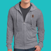 Embroidered DT1100 Jersey - Young Mens Lightweight Jersey Full Zip Hoodie