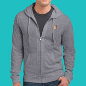 Embroidered DT1100 Jersey - Young Mens Lightweight Jersey Full Zip Hoodie